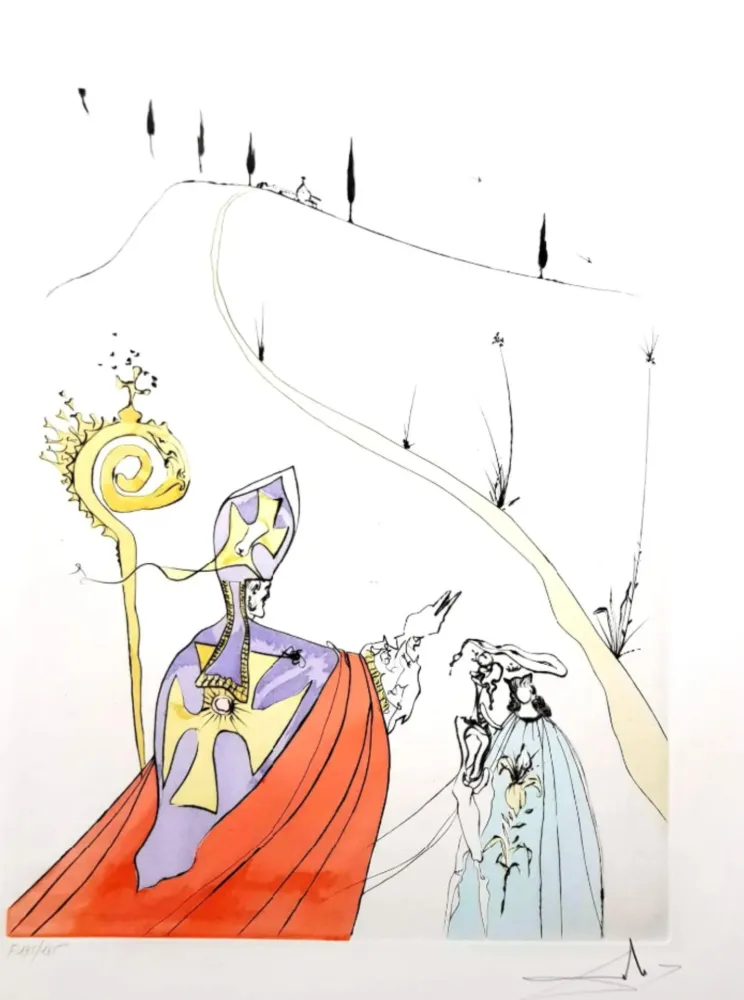 Incisione Dali - The Sacred Love of Gala