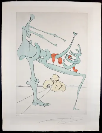 Incisione Dali - Visions de Quevedo Mother and Child