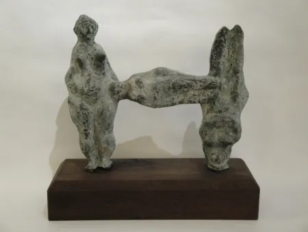 Monotipo D'altri - (Relation) 3 weibliche Figuren. 