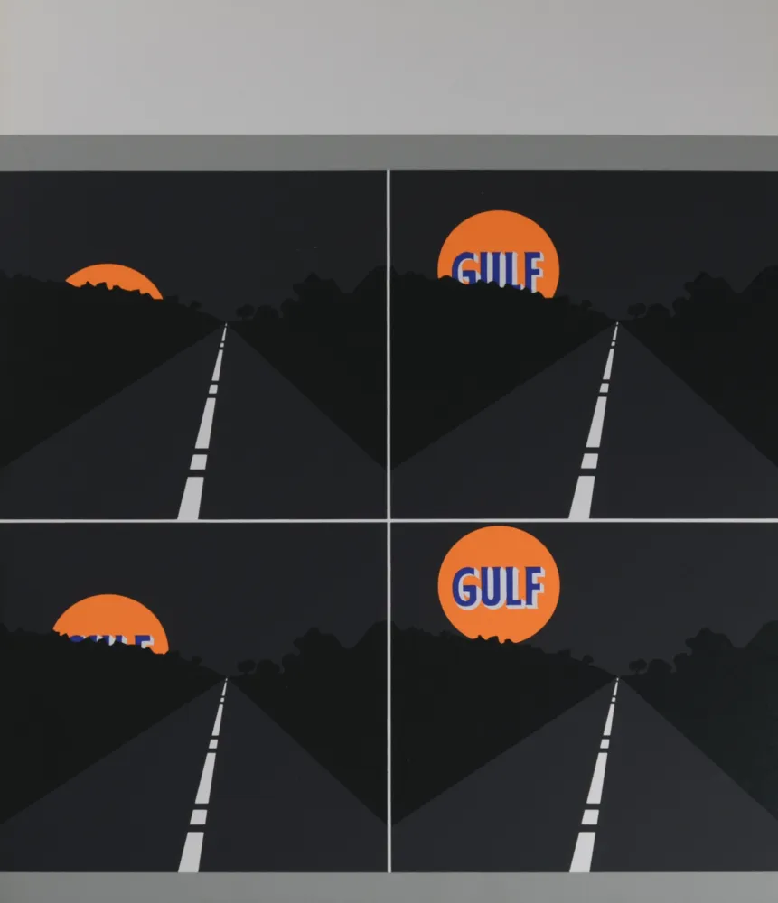 Serigrafia D'arcangelo - Abstract composition, 1971