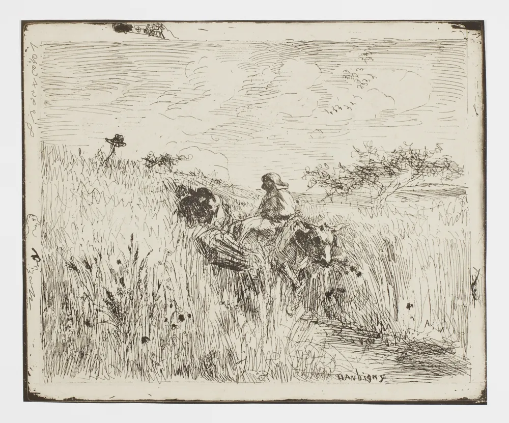 Non Tecnico Daubigny - Sentier dans les Blés (The Path in the Wheatfield)