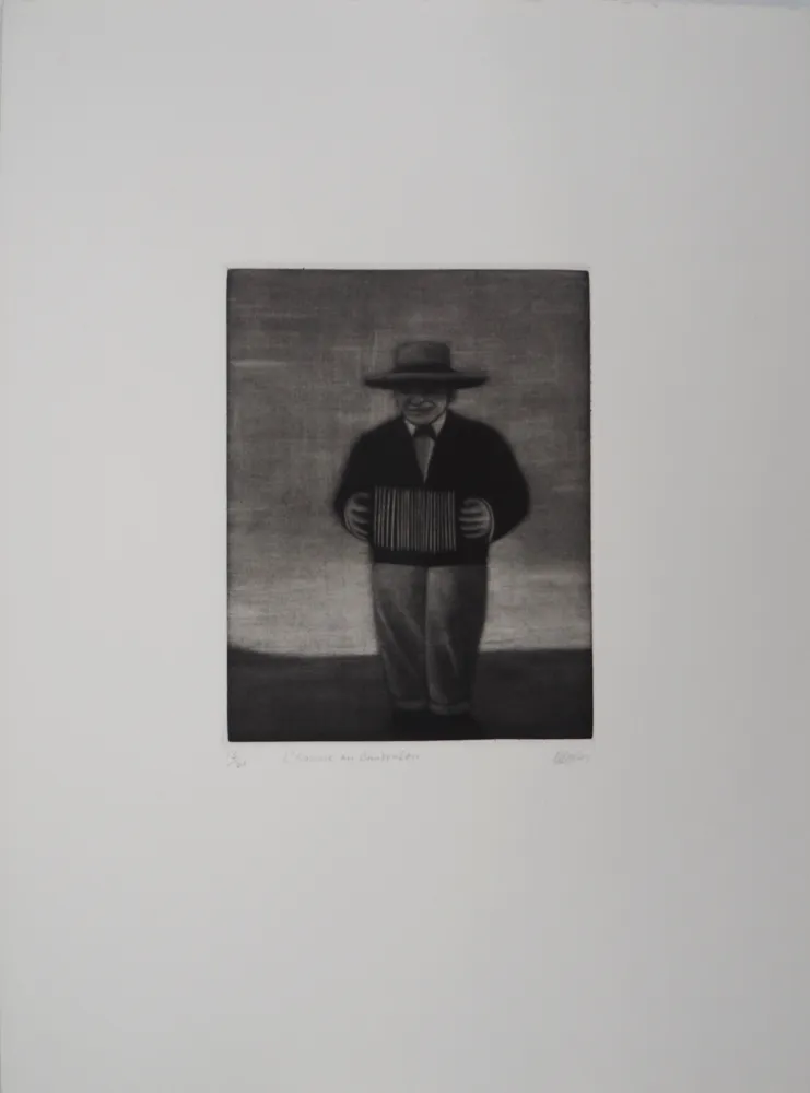 Incisione Davies - L'homme au bandonéon