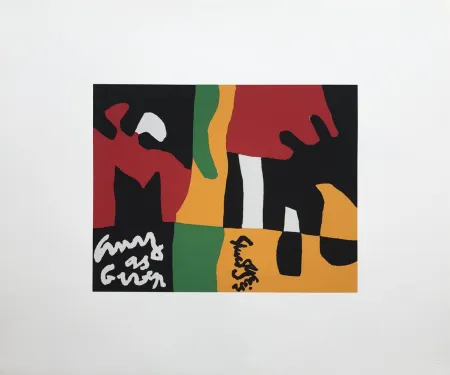 Serigrafia Davis - Untitled from Ten Works by Ten Painters Portfolio