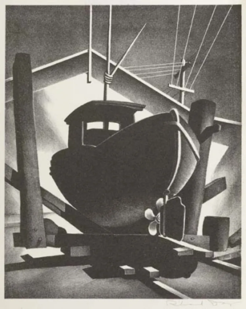 Litografia Day - Boat on the Ways