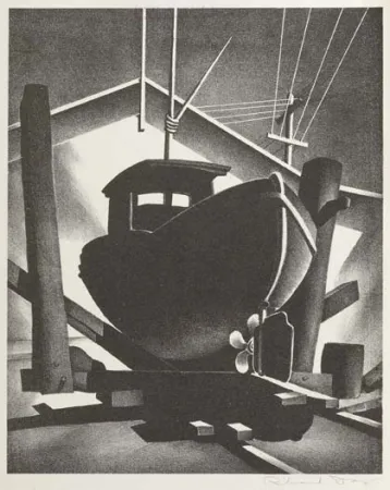 Litografia Day - Boat on the Ways