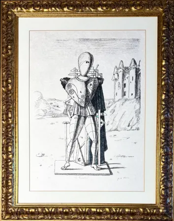 Litografia De Chirico - Giorgio de Chirico (1888–1978) - Il trovatore 