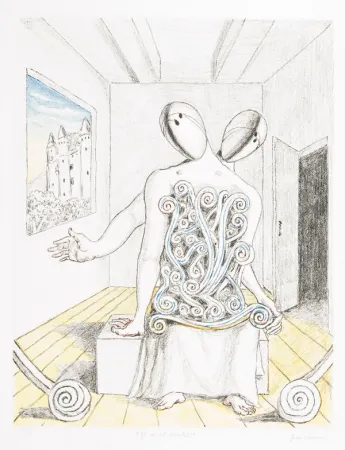 Litografia De Chirico - Gli amici orientali