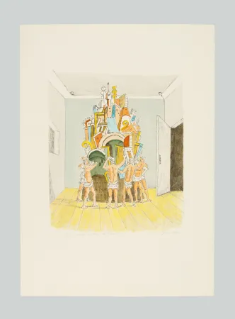 Litografia De Chirico - Il Trofeo