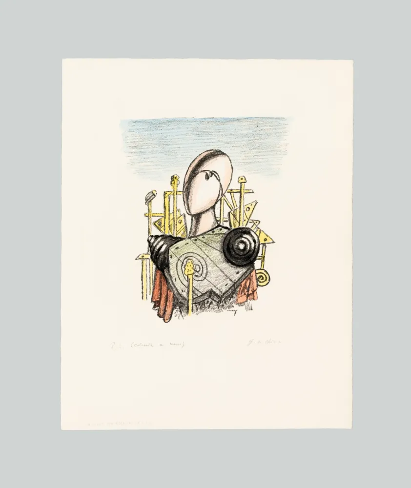 Litografia De Chirico - Il trofeo