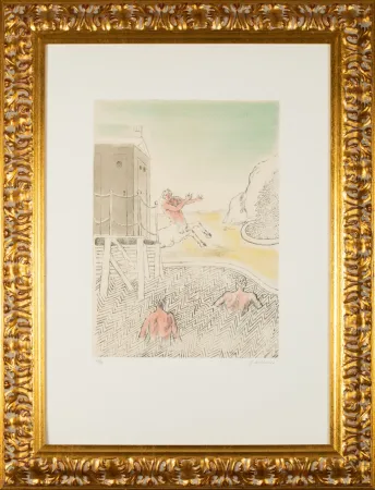 Acquaforte E Acquatinta De Chirico - L'arrivo del centauro