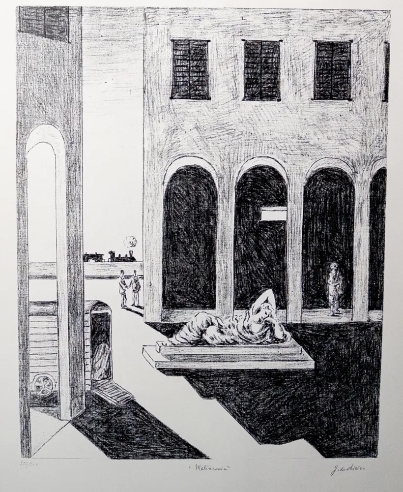 Litografia De Chirico - Malinconia
