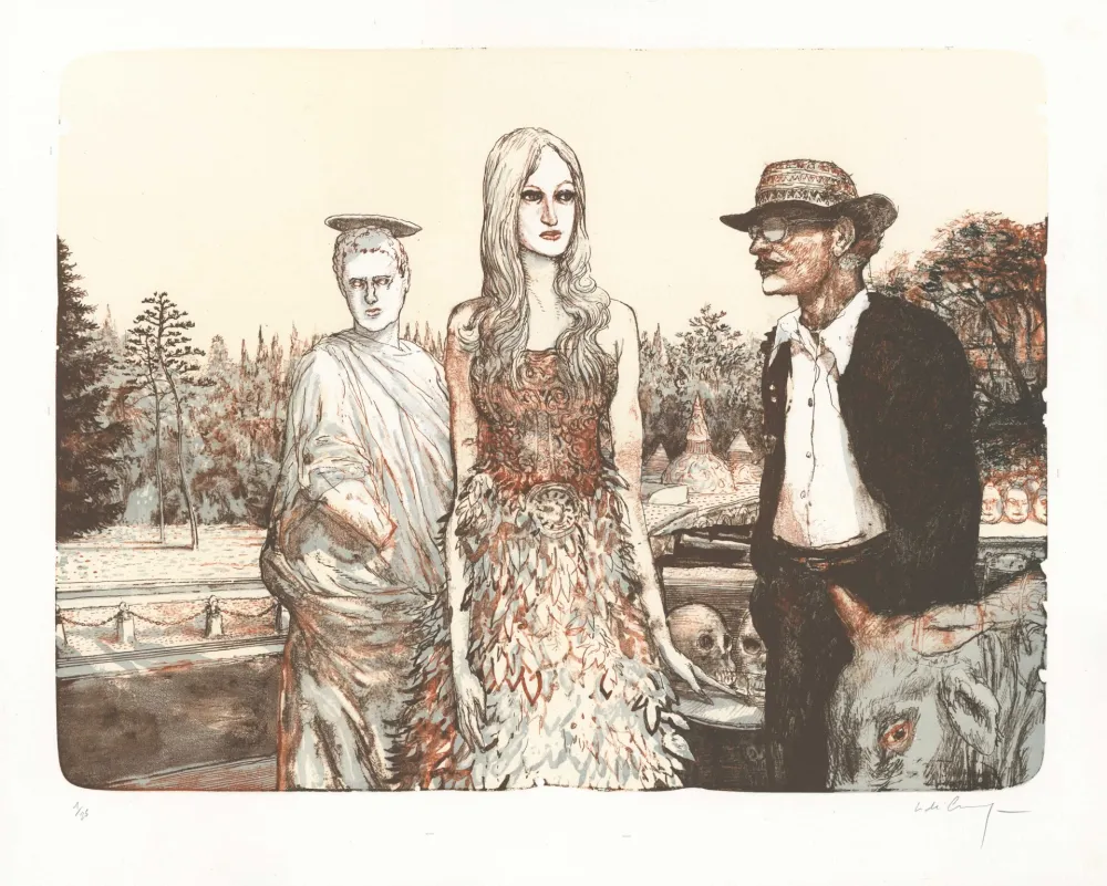 Litografia De Crécy - Le Jardin de Vénus