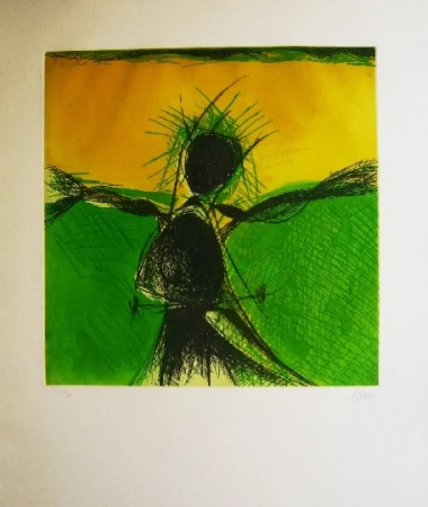 Acquaforte E Acquatinta De Juan - Espantapajaros verde