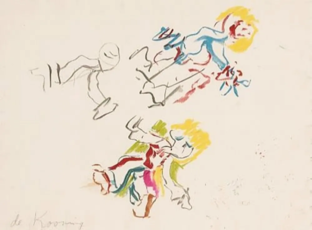 Litografia De Kooning - Composition for Lisa