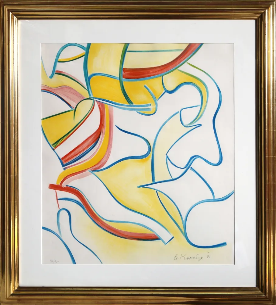 Litografia De Kooning - Untitled from Quatre Lithographies