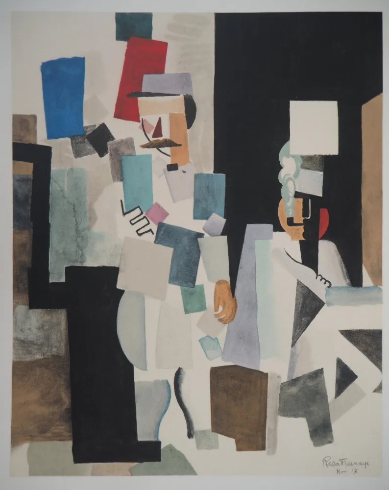 Litografia De La Fresnaye - Après le défilé (Hommage à Fernand Léger)