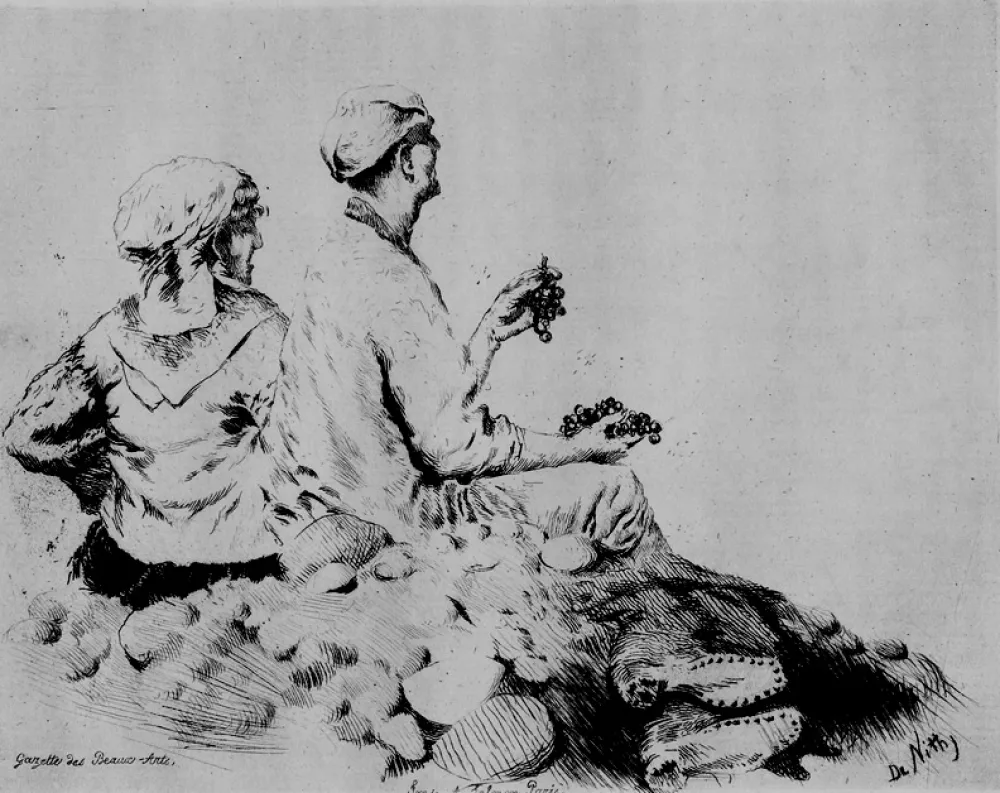 Acquaforte De Nittis - Route de Castellamare