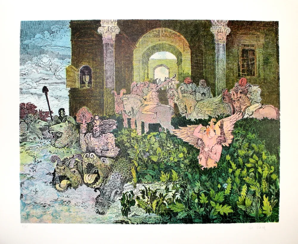 Litografia De Rosa - Creatures