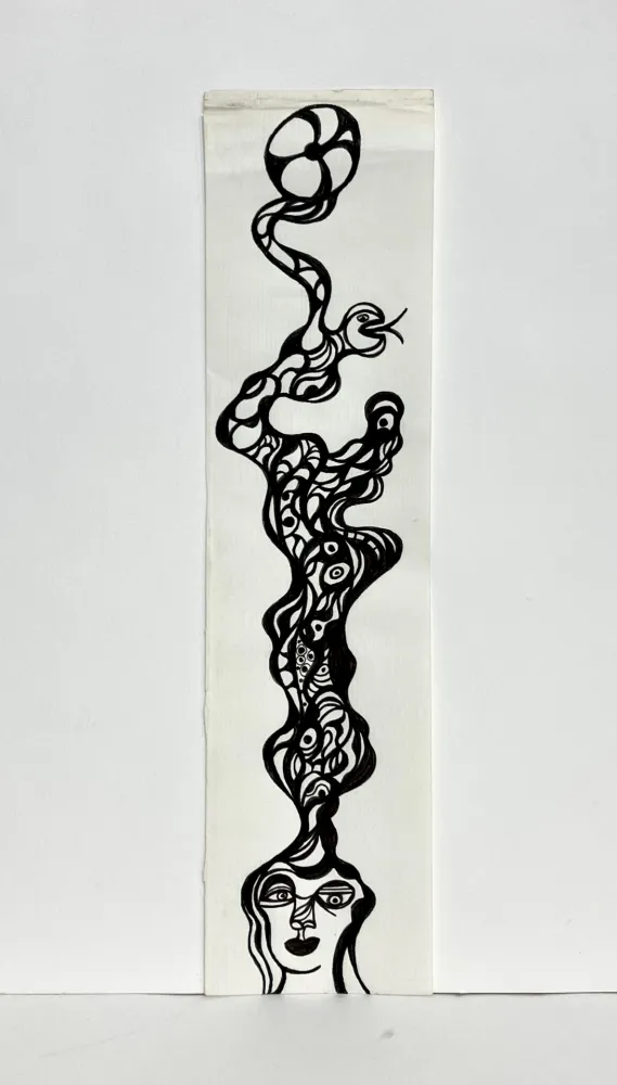 Non Tecnico De Saint Phalle - Encre sur papier 