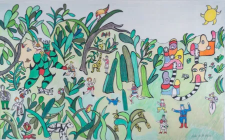 Linoincisione De Saint Phalle - Jungle I, c
