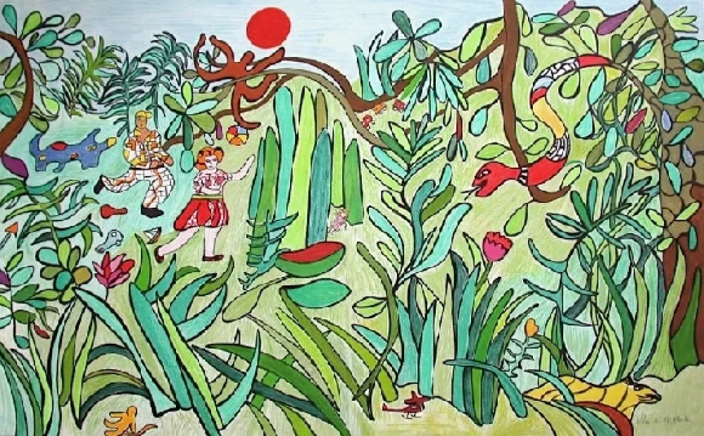 Litografia De Saint Phalle - La  jungle 