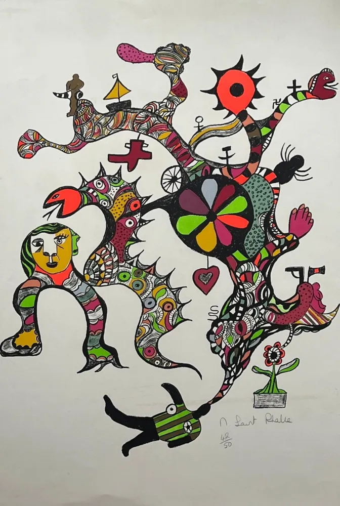 Litografia De Saint Phalle - La machine à rêver 