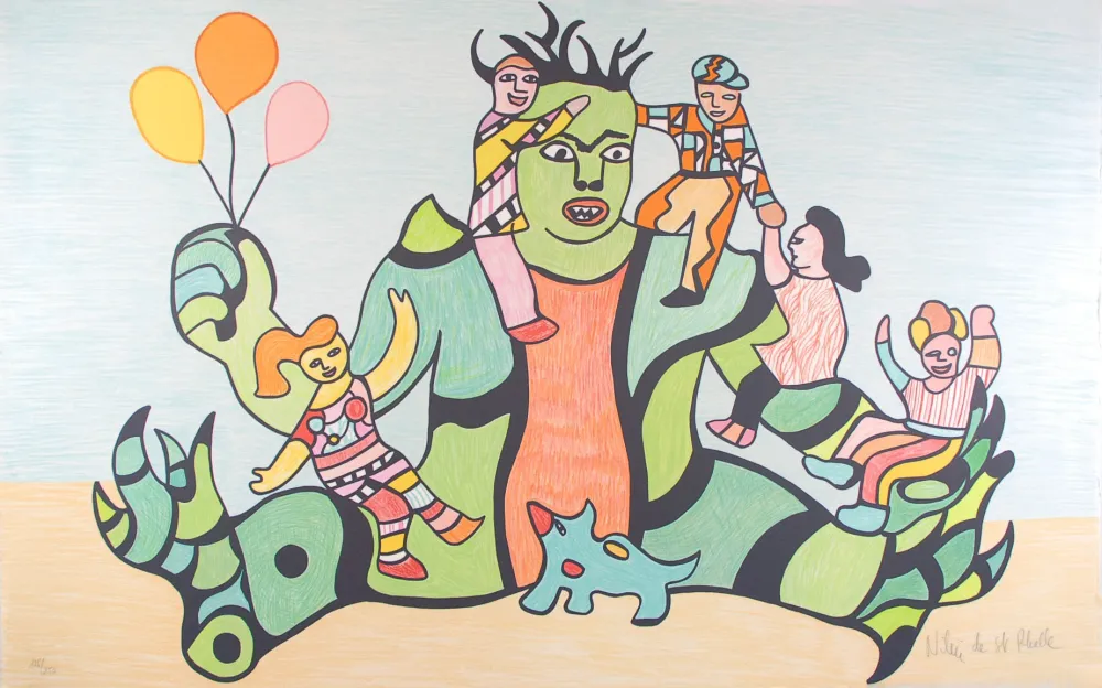 Litografia De Saint Phalle - Le Monstre