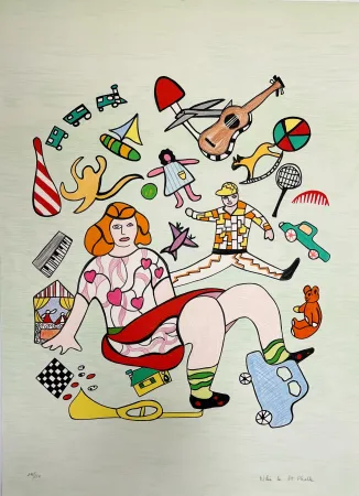 Litografia De Saint Phalle - Les Jouets