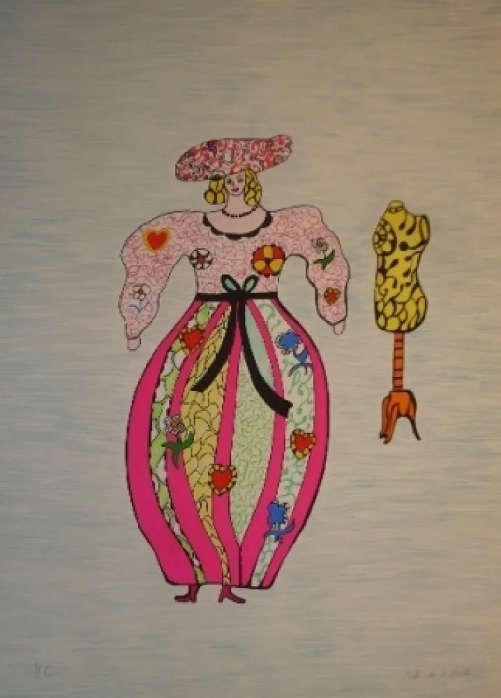 Litografia De Saint Phalle - Mannequin