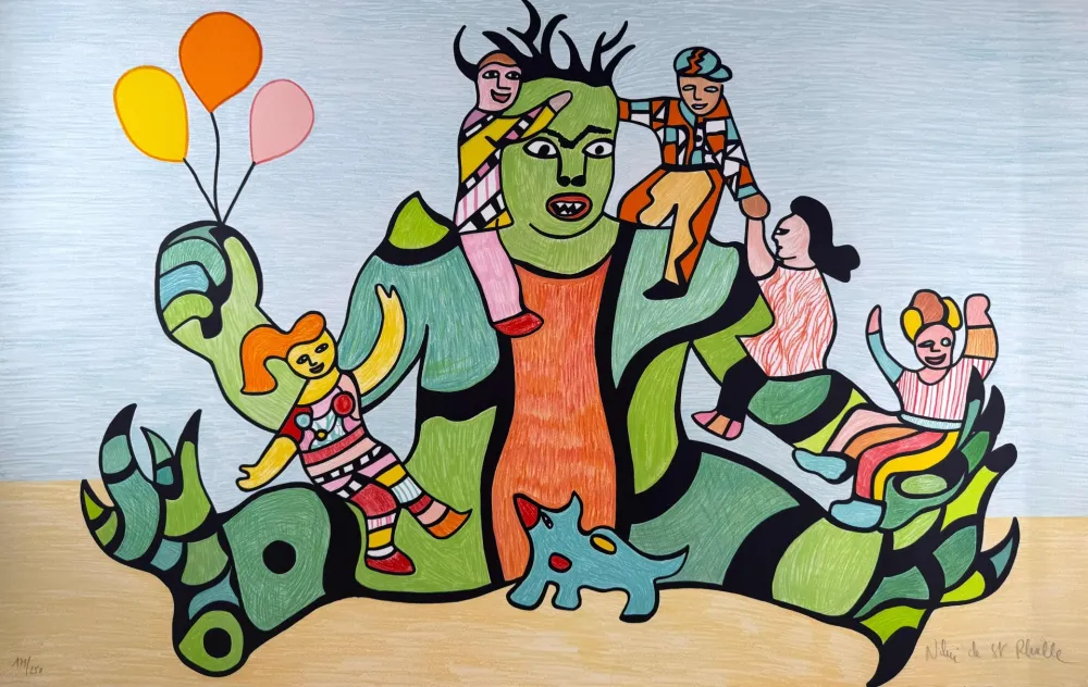 Litografia De Saint Phalle - Méchant Méchant 