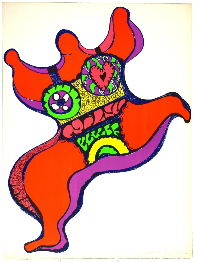 Litografia De Saint Phalle - Nana