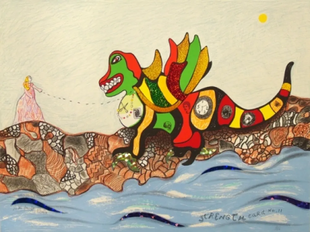 Litografia De Saint Phalle - Strength Card No.11 