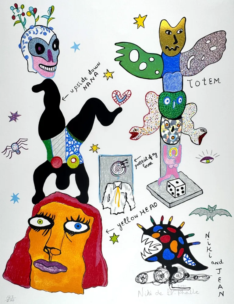 Litografia De Saint Phalle - Totem 