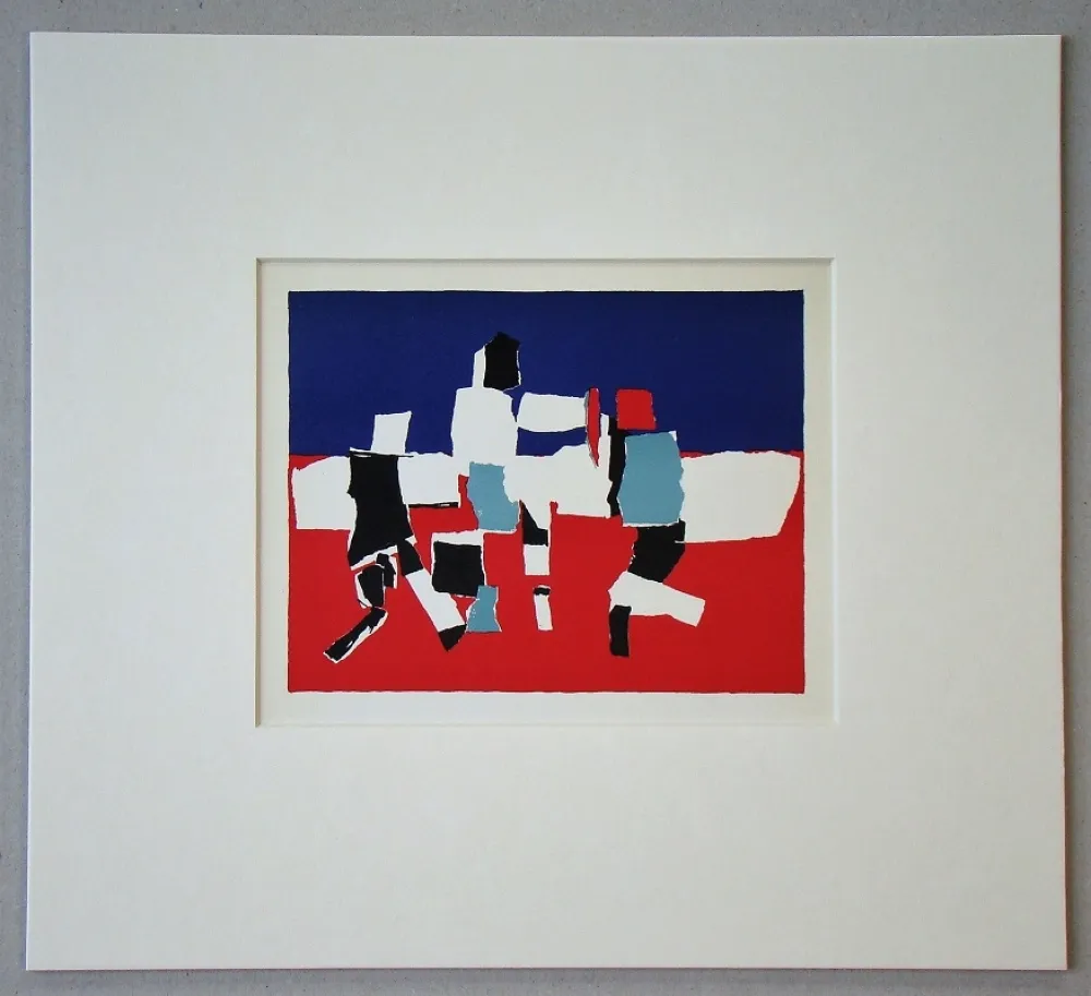 Litografia De Stael - Composition - 1951