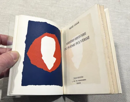 Libro Illustrato De Stael - René Char : ARRIÈRE-HISTOIRE DU POÈME PULVÉRISÉ avec 1 lithographie icônique de Nicolas de Staël (1953)