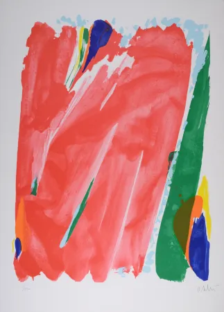 Litografia Debré - Le Rideau rouge