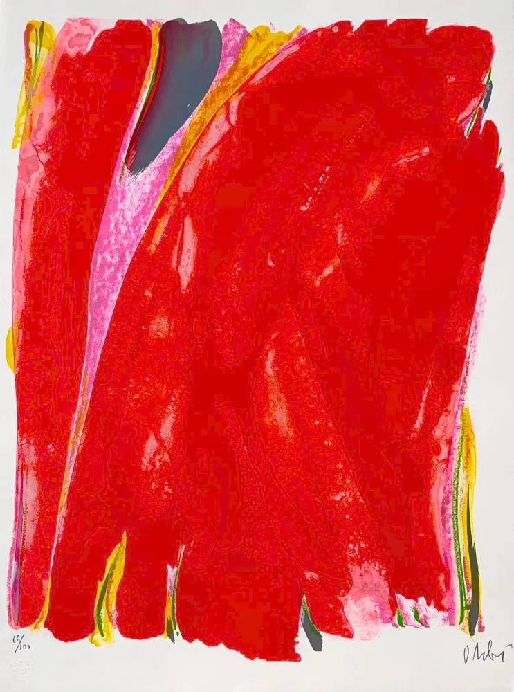 Litografia Debré - Le Rideau rouge (Satie) 