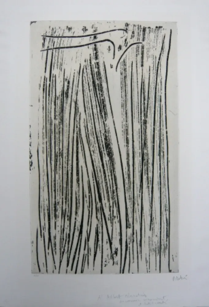 Acquaforte E Acquatinta Debré - Personnage signe