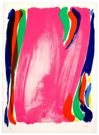 Litografia Debré - Rose de l'Inde