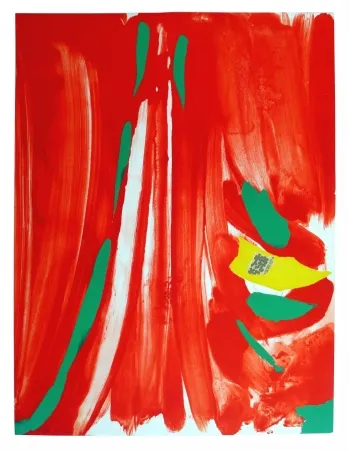 Litografia Debré - Xian rouge - Deuxième planche