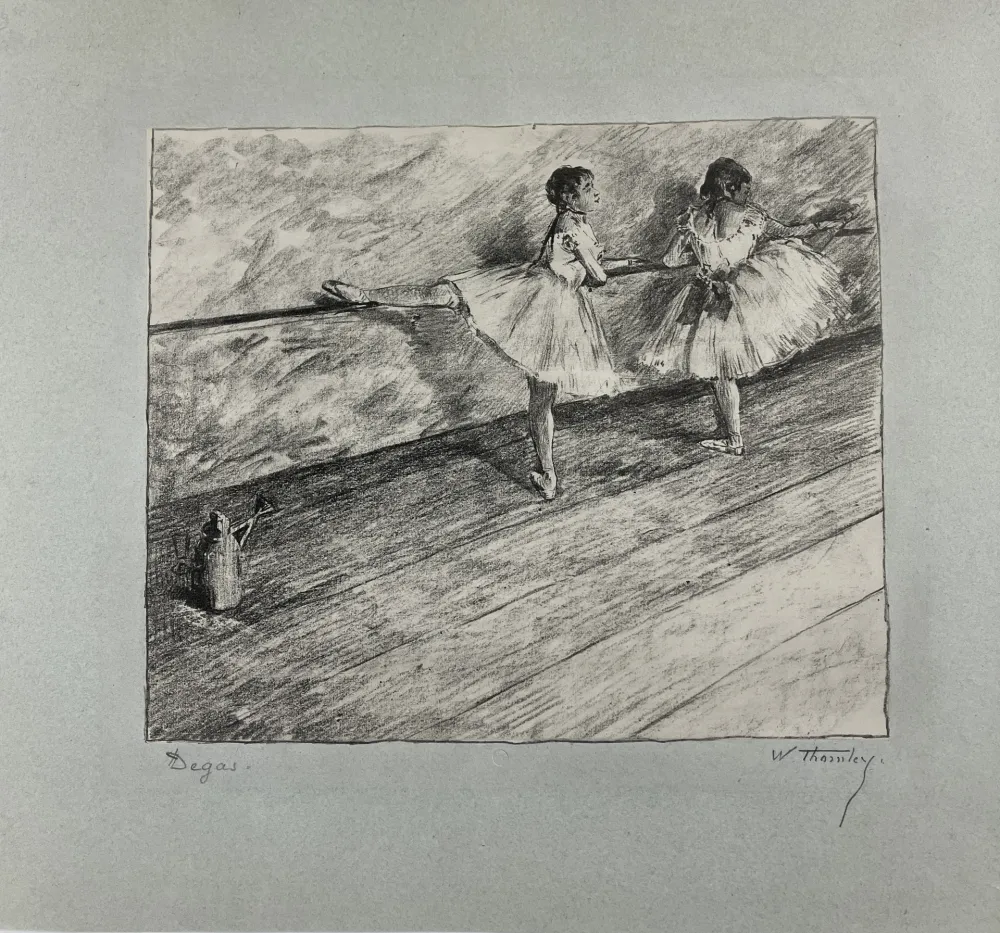 Litografia Degas - A la barre. 1888-1889. 