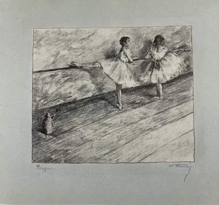 Litografia Degas - A la barre. 1888-1889. 