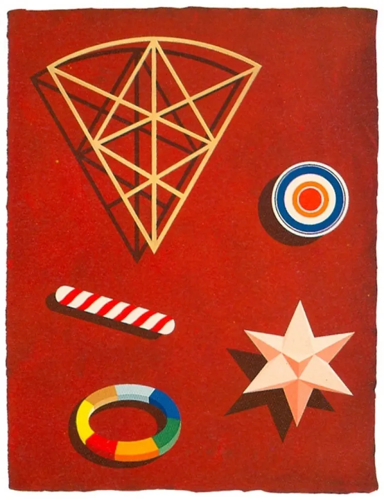 Serigrafia Del Pezzo - Rosso pompeiano