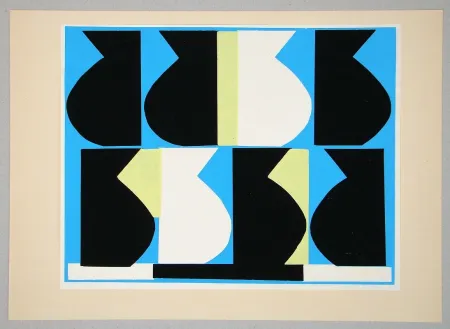 Serigrafia Delahaut - Composition pour Art Abstrait