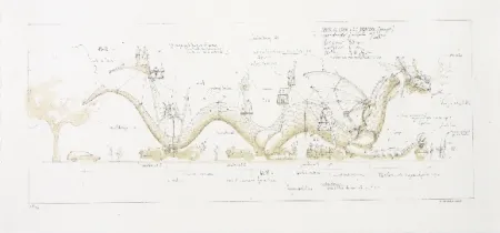 Litografia Delarozière - Le dragon