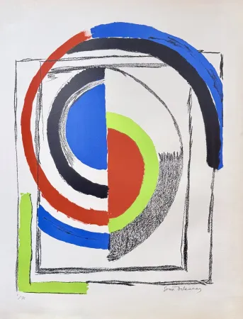 Litografia Delaunay - A jour, circa 1960