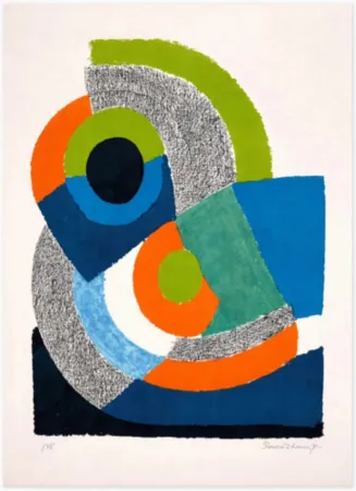 Litografia Delaunay - Courbe Verte