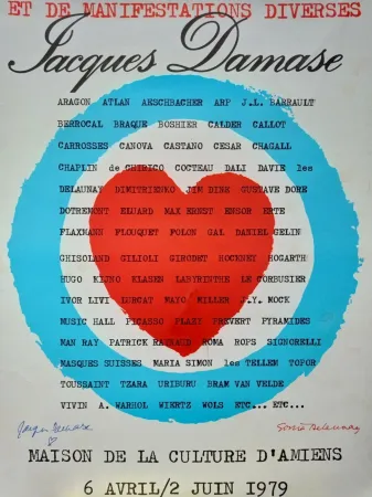 Litografia Delaunay - Delaunay Sonia affiche originale, 1979, Hand signed/Jacques Damase signature/Art abstrait/Abstract