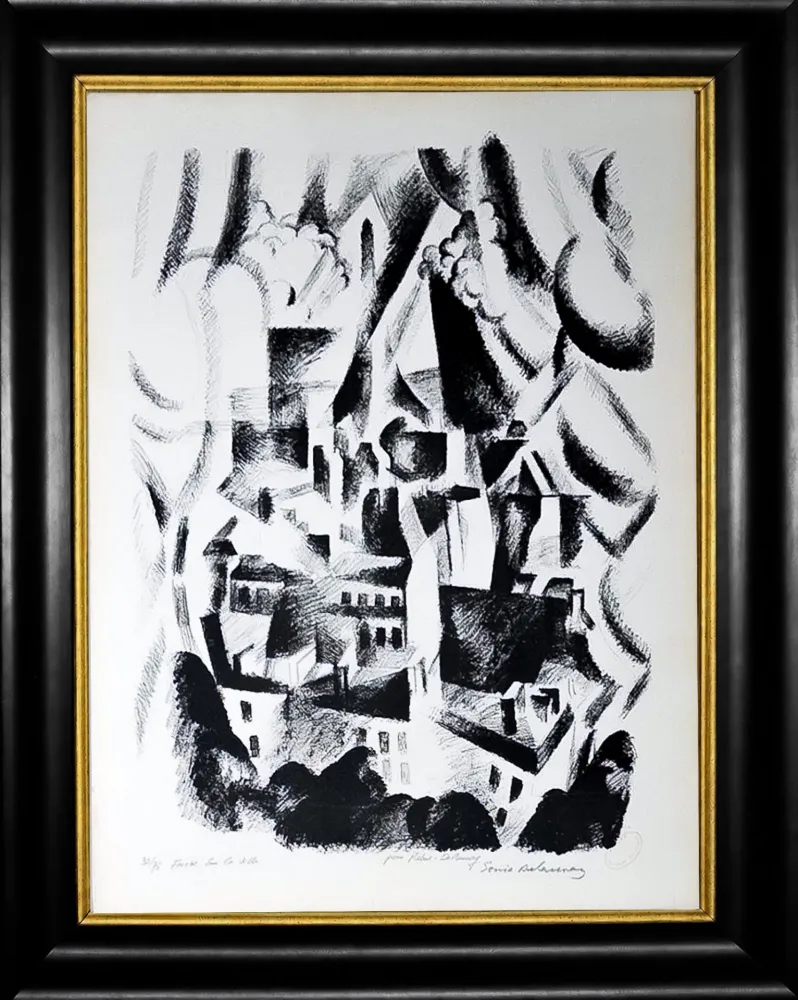 Litografia Delaunay - Fenêtre sur la ville
