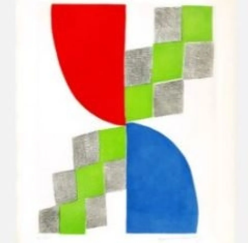 Incisione Delaunay - Humanité circa 1970